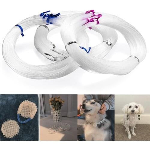 10-65M/Roll Clear Crystal Non-stretch Wire 0.4-1mm Beading String Cord Needlework Supplies for Jewelry Making Chain DIY Earrings