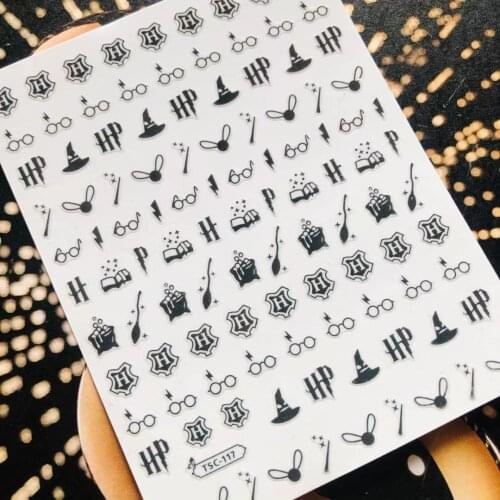 Newest TSC-117 series anime boy designs 3d nail art sticker nail decal accessories