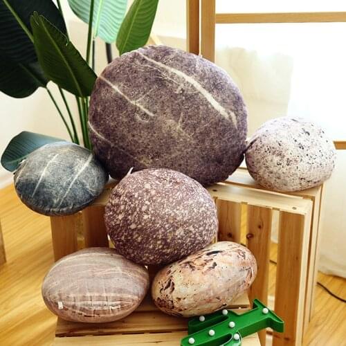 30/50cm plush Simulate variety of stones stretch decoration comfortable Soothing Pillow good quality Cushion Educational gift