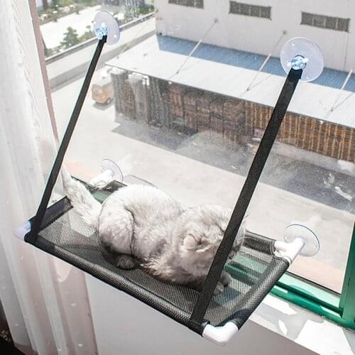 Cat Hanging Bed Sunny Window Hammock Up to 10kg Seat Mount Pet Comfortable Hammocks Cat Sleeping Hanging Shelf Seats