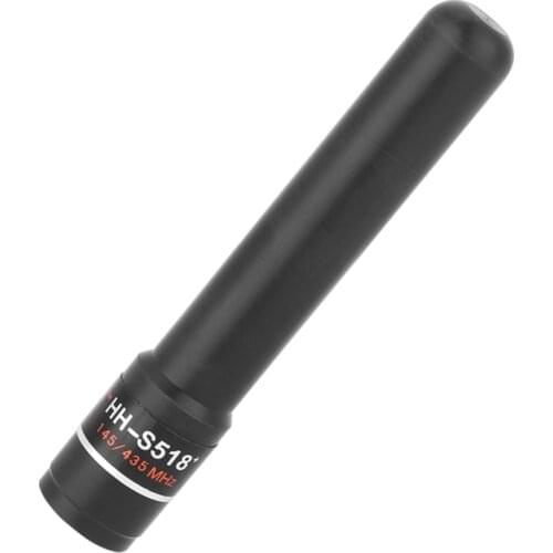 Dropshipping HH S518 High Gain Dual Band Short Antenna SMA Male Two Way Radio Aerial For Vertex ICOM IRadio BAOFENG KSUN