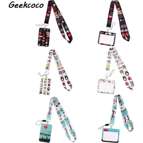 J2706 Cartoon Greys Anatomy Phone Lanyard Keychain Lanyards for keys Badge ID Fashion Neck Straps Accessories Gifts For Doctor