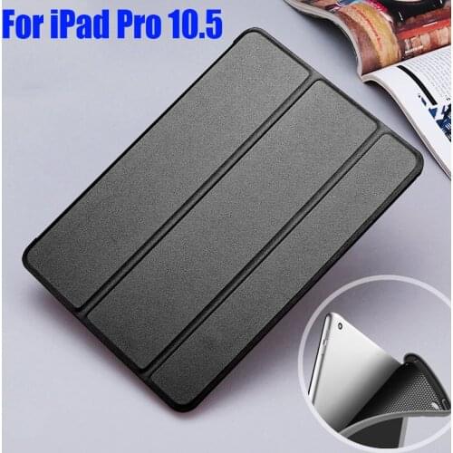 Smart Cover for iPad Pro 10.5 inch PU Leather TPU Silicon Back Slim Light Weight Case For iPad Pro 10.5 A1701 A1709 IPP1