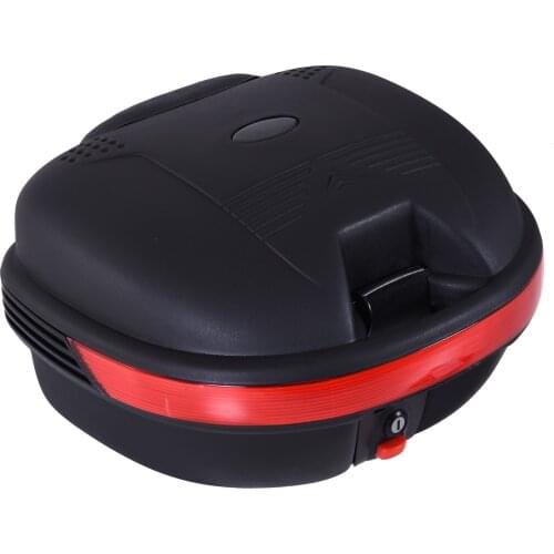 HOMCOM trunk Universal motorcycle 30 L + Keys & accessories luggage box motorcycle Topcase motorcycle helmet Scooter