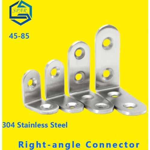 Thickened Stainless Steel Angle Code L Type Code 90 Degree Right Angle Iron Bracket Shelf Support Table and Chair Connector