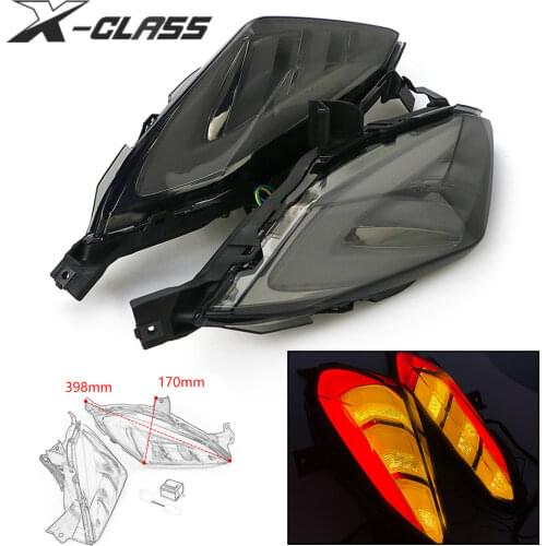 Motorcycle Tail Light LED Stop Lamp Brake Rear Warning Turn Signal Indicator for YAMAHA XMAX 250 300 2017 2018 2019 2020 2021