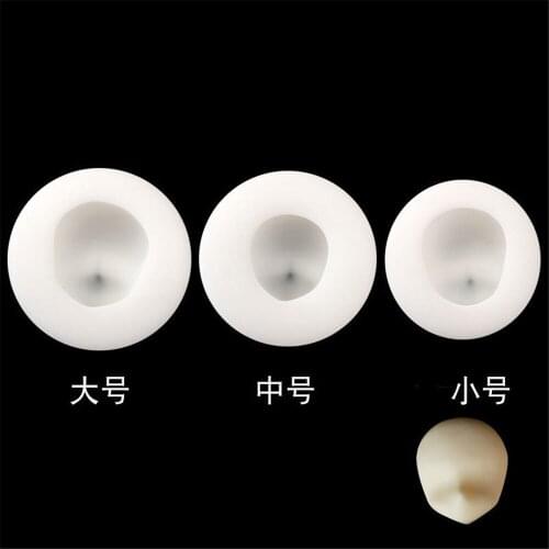 3 Pcs Doll Face Silicone Fondant Cake Decorating Mold Epoxy Resin Glue Molds Baking Tools Kitchen Accessories