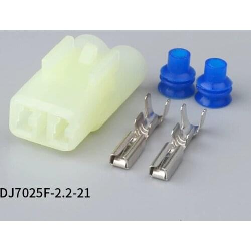 6187-2804 500pcs 2Pin 2.2mm female Auto Motorcycle Electronic Wiring Connector for AUdi,VW,BMW, Honda,Toyota,Ford DJ7025F-2.2-21