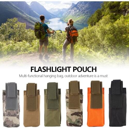 CQC Molle Tactical M5 Flashlight Pouch Single Pistol Magazine Pouch Torch Holder Case Outdoor Hunting Knife Light Holster Bag