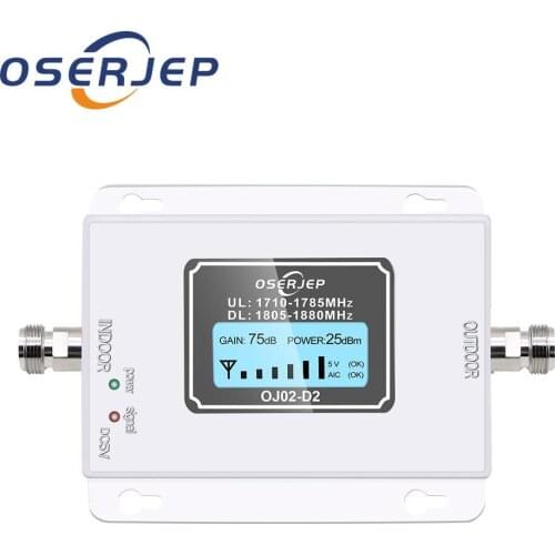 Gsm Lte 1800 LCD Display 70dB Gain 2g 4g LTE mobile phone signal amplifier booster repeater