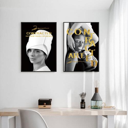 Canvas Abstract Fashion Poster picture Nordic Minimalist Wall Art Feature Print Painting Decoration Picture Home Decor Unframed