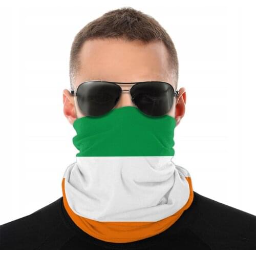 Irish Flag Ireland Magic Scarf Neck Face Mask Men Women Halloween Tube Mask Seamless Bandana Polyester Headband Cycling Hiking