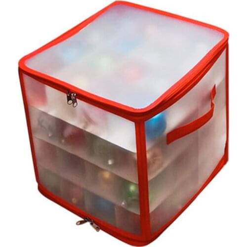 Christmas Ball Storage Sorting 64 Grid Storage Box With Lid Christmas Xmas Tree Decoration Bauble Decor 2021 Baubles Storage Box