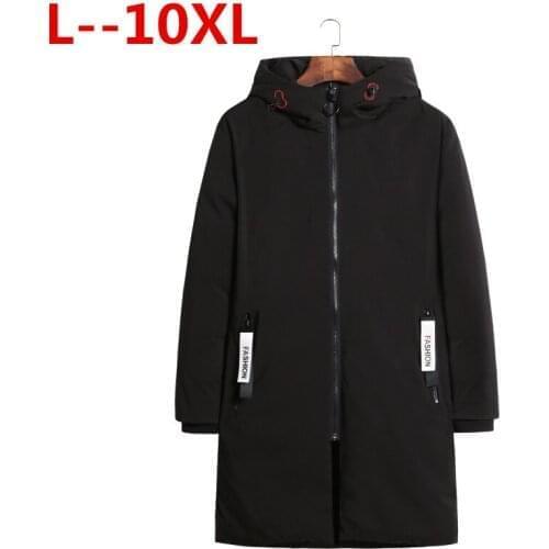 10XL 9XL 8XL 6XL Top Quality Warm Mens Warm Winter Jacket Windproof Casual Outerwear Thick Medium X-Long Coat Men Parka