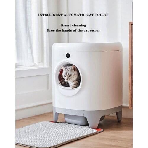 Intelligent automatic cat toilet deodorizing cat litter box electric feces shovel fully enclosed extra large anti-splash
