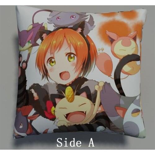 Love Live Hoshizora Rin Anime Two Side Pillowcases Hugging Pillow Cushion Case Cover Otaku Cosplay Gift New 403