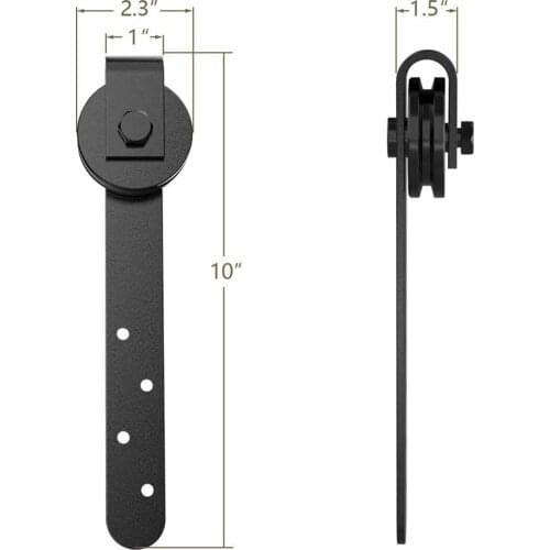 Mini Hardware Kits Rail Silent Sliding Smooth 1/2\\\" Thick Barn Durable