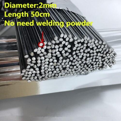 2mm*50cm Low temperature aluminum flux cored welding wire No need aluminum powder Instead of WE53 copper and aluminum rod