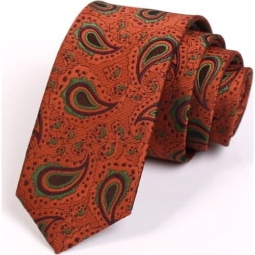 New Design Groom Wedding Party Tie High Quality 6CM Orange Ties For Men Business Suit Work Necktie Fashion Formal Slim Neck Tie