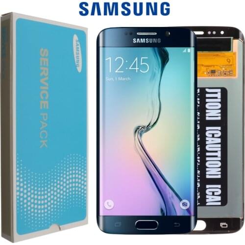 ORIGINAL 5.1'' Replacement Super AMOLED Display For SAMSUNG Galaxy s6 edge G925 G925F G925I LCD Digitizer Assembly with Frame