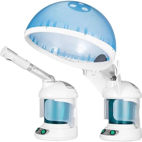 2 in 1 Hair Facial Steamer Air Humidifier Hot Mist Moisturizing For Facial Sauna Hydration Skin Care Home Salon Face Atomizer