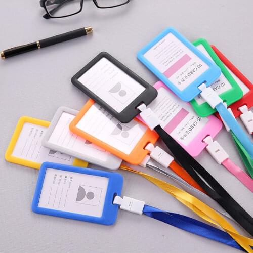 Portable No Zipper Cheap Bank Credit Card Holder ID Holders Identity Office Badge Business Work Card Name Tags