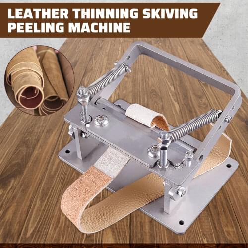 Adjustable Stainless Steel Manual Leather Thinning Skiving Peeling Machine Scraper Peeler Scraper for Leathercrafts Workshop