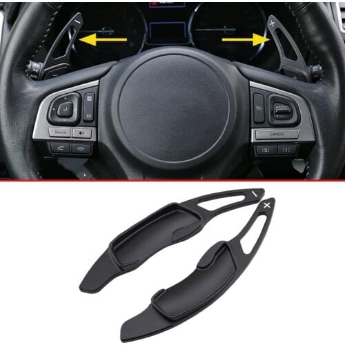 Steering Wheel Gear Shift Paddle Extension For Subaru Forester XV Crosstrek Ascent Outback Legacy Impreza BRZ Accessories Black