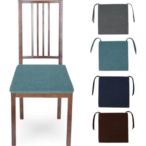 Garden Seat Pads Non Slip Kitchen Dining Chair Tie on Memory Foam Pad Patio Furniture Seat Cushion Outdoor Indoor Chair Soft Mat