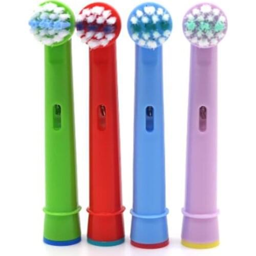 4pcs Replacement Kids Children Tooth Whitening Brush Heads For Oral B EB-10A Pro-Health Stages Electric Tooth brush Oral Care