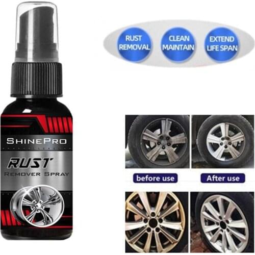 Car Rust Remover Spray Metal Chrome Paint Car Maintenance Iron Powder Cleaning Super Rust Remover Multi-Purpose