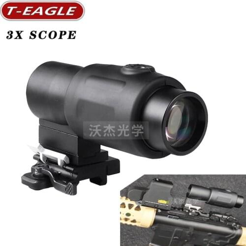 Tactical hunting 3X Rifle Scopes Airsoft Holografische Optische telescope Scope 20mm Rail Chasse Caza Luneta Para Rifle optics