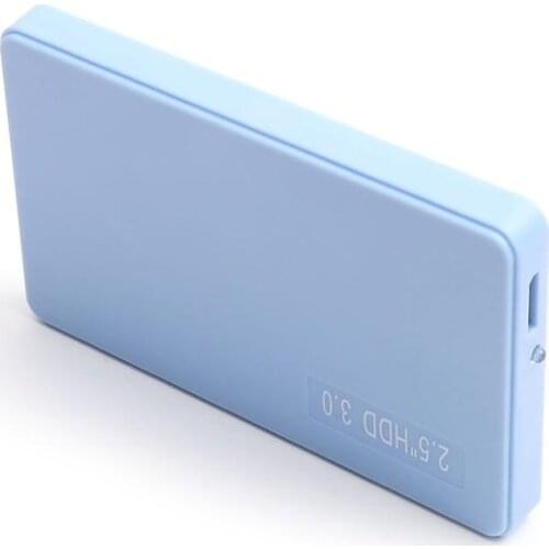 Solid Color Portable HDD Case 2.5 Inch USB 3.0 5Gbps SATA SSD Enclosure Hard Disk Case Girl HDD Box Adapter for Laptop