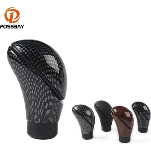 POSSBAY Universal Manual Gear Shift Car Shifter Knob Stick for Hyundai Toyota Corolla Leather MT Car Gear Shift Knobs