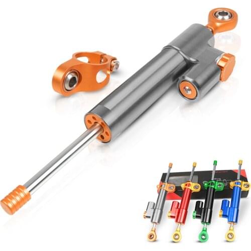 Universal Motorcycle CNC Aluminum Handlebar Steering Stabilizer Damper Motorbike Shock Absorber Direction Damper Accessorie