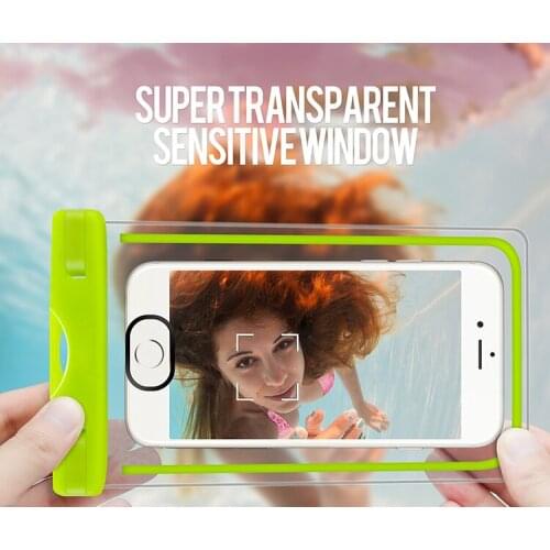 VNSTRIP Finger recongnized Universal Outdoor Sport Swimming Waterproof Pouch Bag for Phone 3.5 to 6.0 inchiPhone Samsung P30