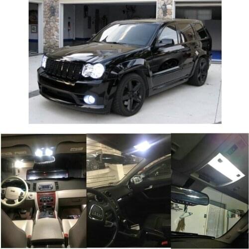 Interior Led lights For 2007 Jeep Commander Grand Cherokee Liberty Wrangler Compass Patriot Dome Light Map Light