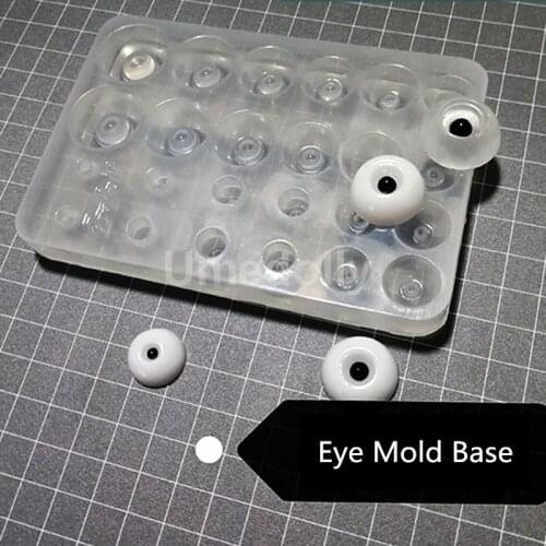 1PCS 6mm~22mm DIY Eyes Material SD BJD Doll Eye Mold Resin Intraocular Pressure Eye Silicone Mold Base