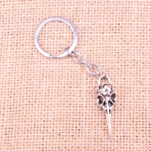 20pcs 41*12mm skeleton bird dagger Pendants DIY Men Car Key Chain Ring Holder Keyring Souvenir Jewelry Gift