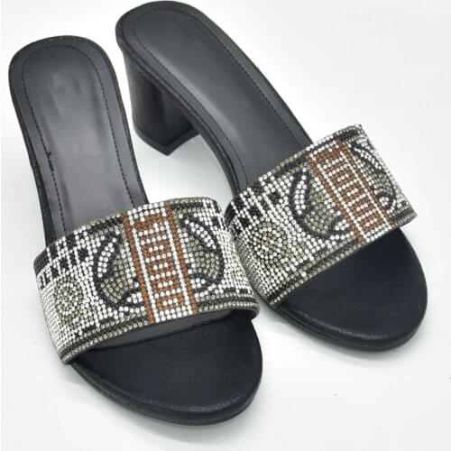 2021 Fashion Women Ladies Dress Shoes Open Toe Shoes Plus Size Women Shoes 43 Nigerian Women Sandals for Party Slip on Pumps