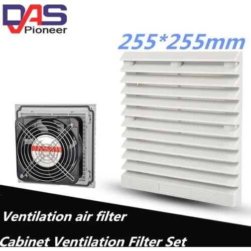 230V High Speed AC Condenser dual ball bearing Cooling Fan for 255*255mm Ventilation with metal guard