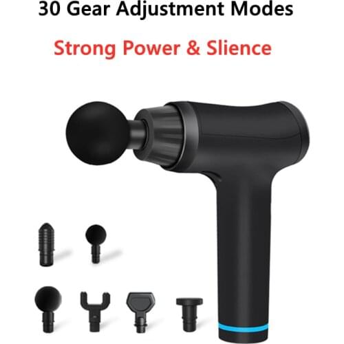 45db Silent Massage Fascia Gun Muscle Vibration Relaxation Pain Relief Body Shaping Massage Gun Fitness Health Care Massager NEW