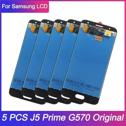 5 Piece Wholesale Original LCD For SAMSUNG Galaxy J5 Prime LCD Display G570F G570 SM-G570F LCD Touch Digitizer Screen Replacemen