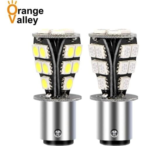 50pcs 1156 BA15S 1157 BAY15D 21 SMD 5050 LED Car Auto Indicator Turn Side Light Parking Bulb Lamp DC 12V P21W