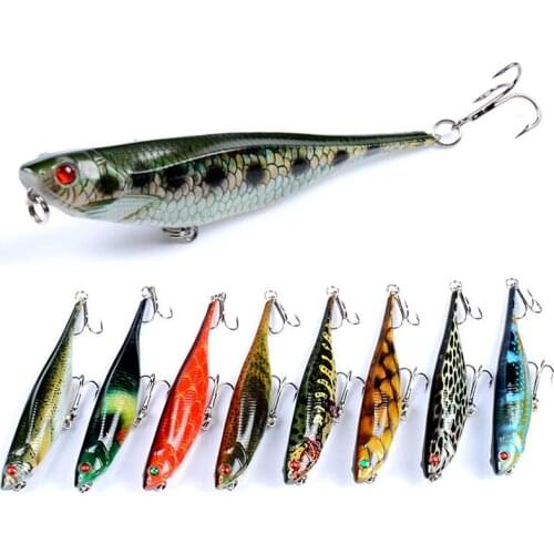 Free Shipping 9.9cm_9.9g Fishing Lure Artificial Pencil Hard Bait Chatterbait Submerged Water Wobbler Popper Whopper Plop YU019