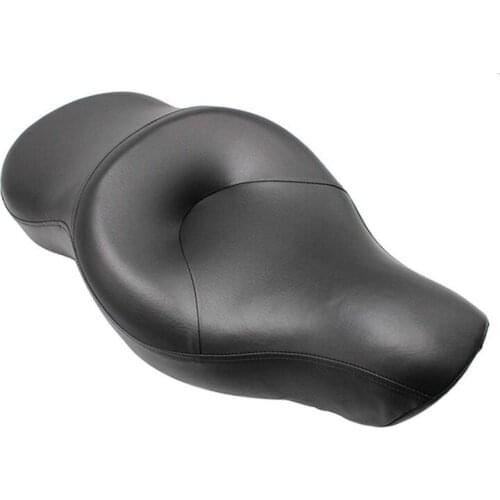 Black Motorcycle Driver Front Rear Passenger Seat Saddle Cushion Hump Seat For Harley 883 2004-2013