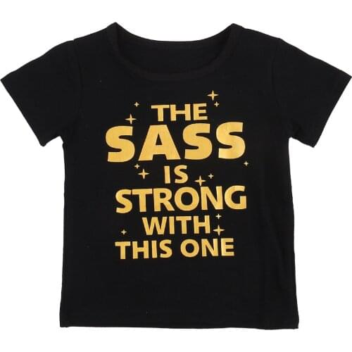 Kids Baby Girls T-Shirt Tops Letter Pirint O-neck Short Sleeve Cotton Top Summer Casual Little Girls Clothes 1-6T