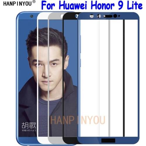 For Huawei Honor 9 Lite 5.65 Inch Full Cover Tempered Glass Screen Protector Ultra Thin Explosion-proof Protective Film
