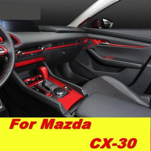 For Mazda CX30 CX 30 CX-30 Interior modification central control gear decorative sequin stickers Car Styling Accessories