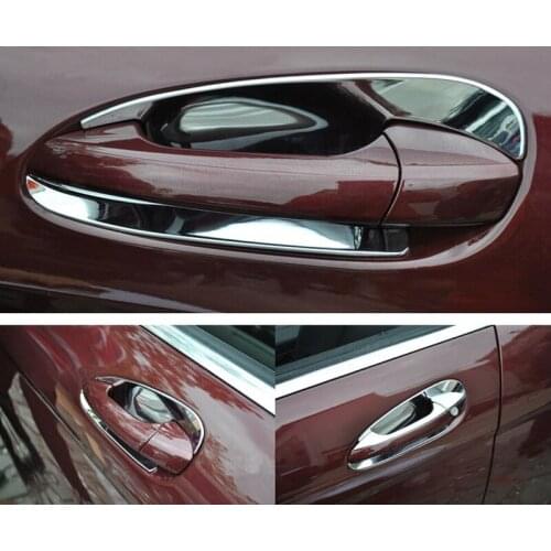 For Mercedes Benz GLK300 C ML GLE GLS GLK Class X204 W204 W166 Exterior Door Handle Bowl Trim Sequin Styling Chrome Accessory